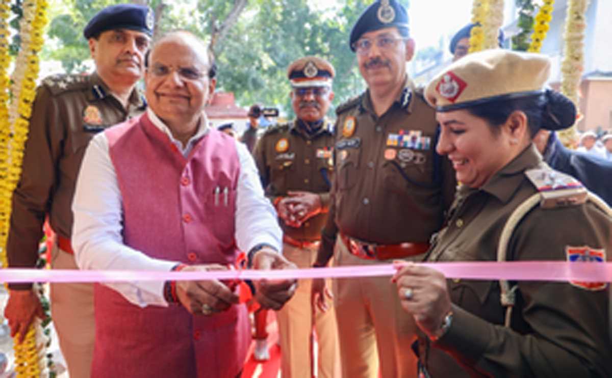 दिल्ली : एलजी सक्सेना ने किया ऑल वुमन पुलिस पोस्ट का उद्घाटन